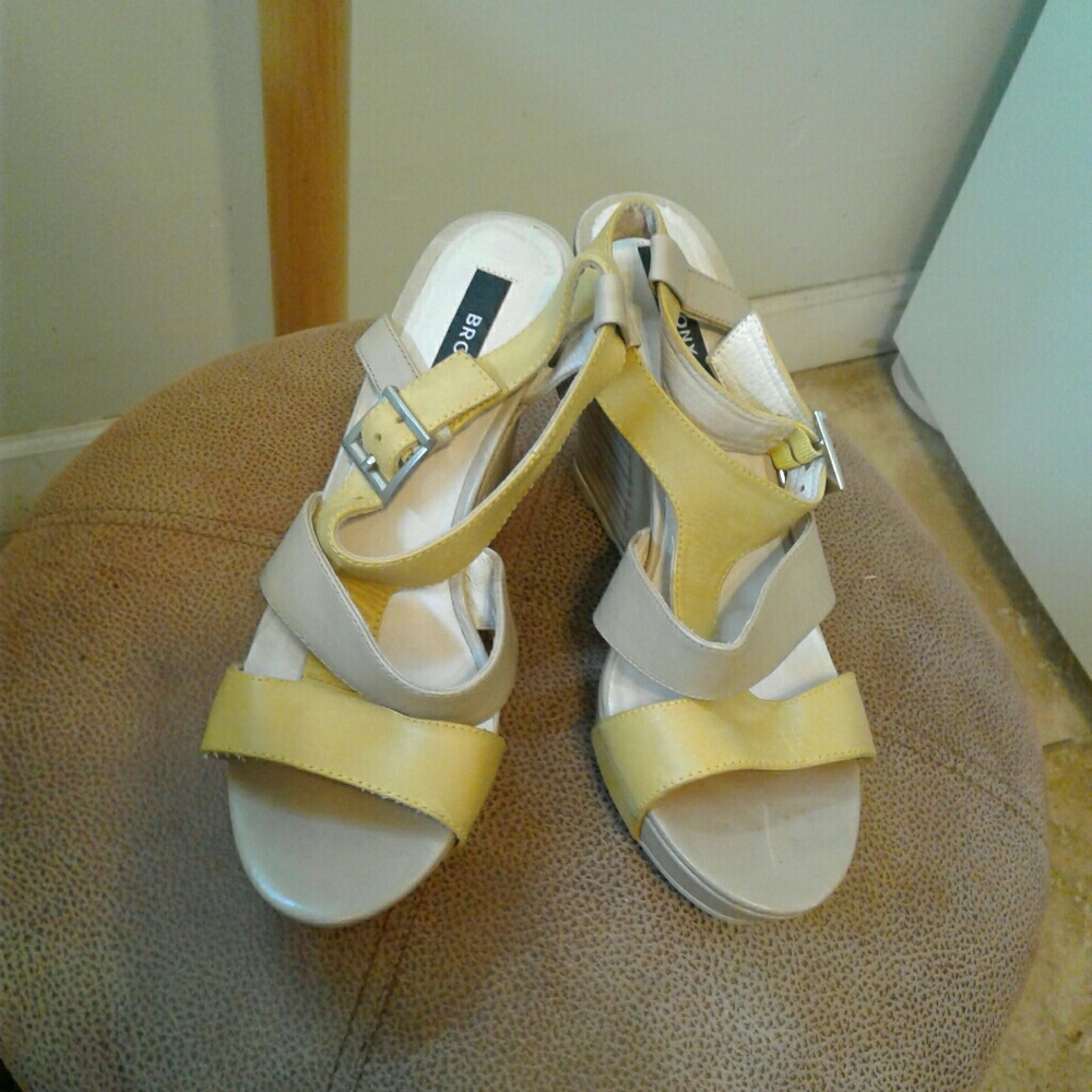 leather wedge sandal